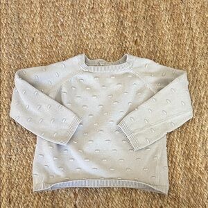 Quincy Mae Light Grey Knit Sweater